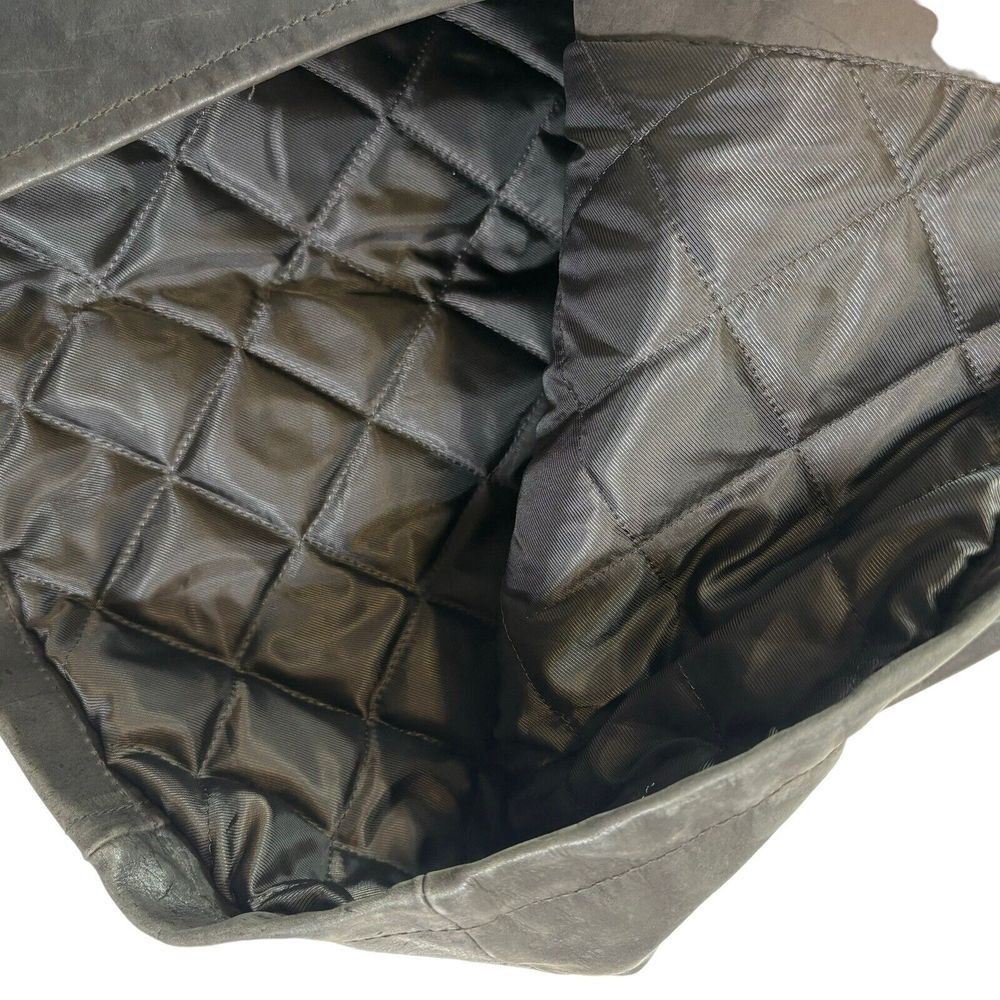 Eddie Bauer Size XLT Genuine Leather Quilted Lining Button Front Jacket - Picture 7 of 11